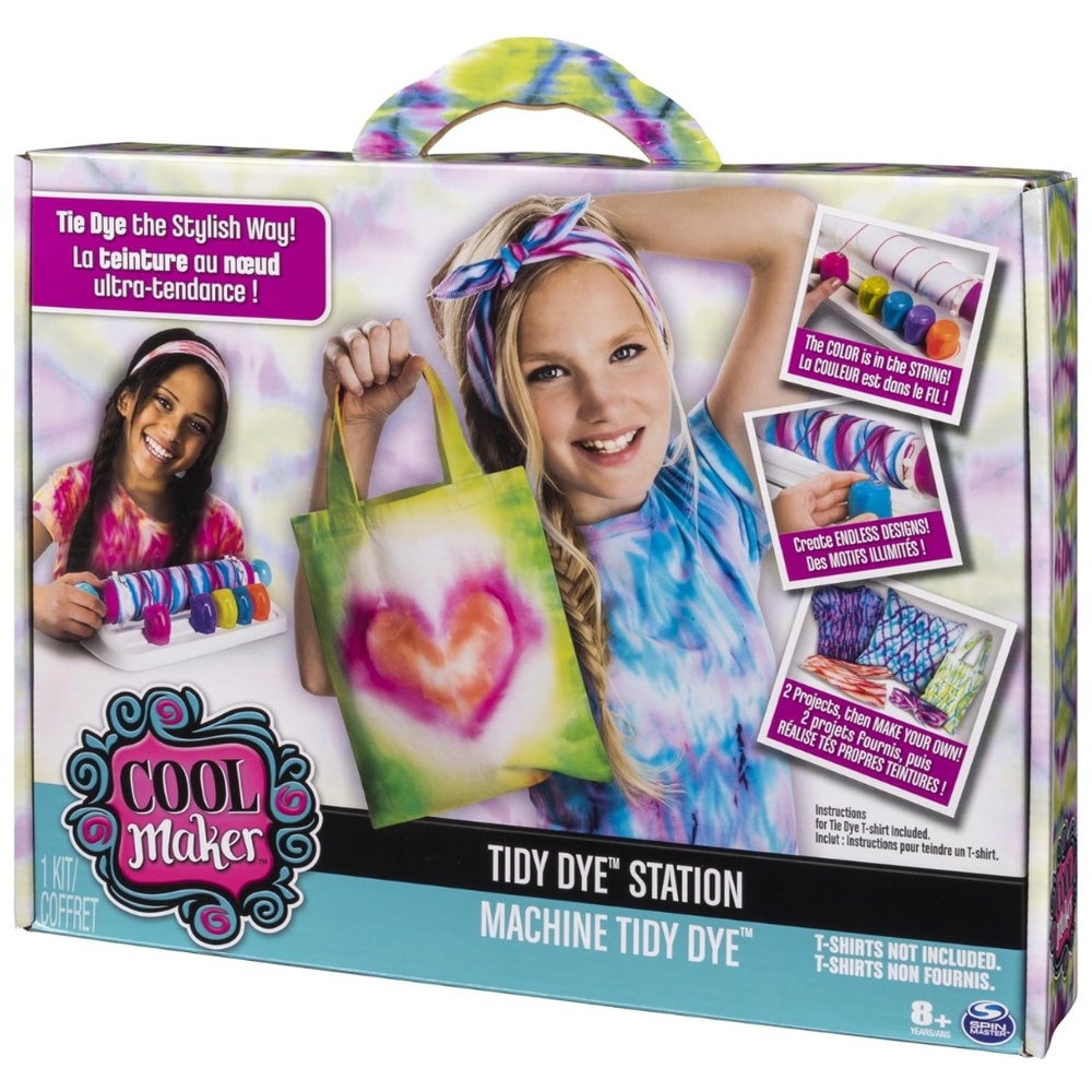 Cool Maker - Tidy Dye Station Tie Dye Fashion Making Activity Craft Kit for Kids